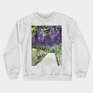Purple Wisteria Crewneck Sweatshirt